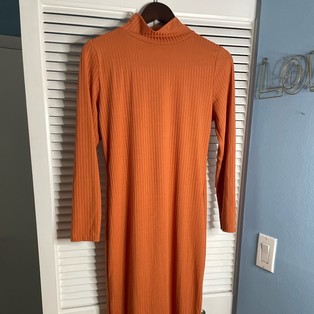 Orange Bodycon Dress